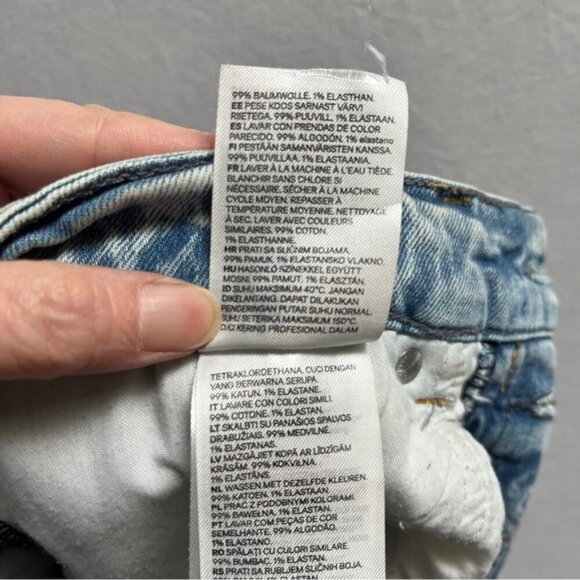 H&M Mom’s denim button fly high waisted jeans Sz 6 - Picture 8 of 13